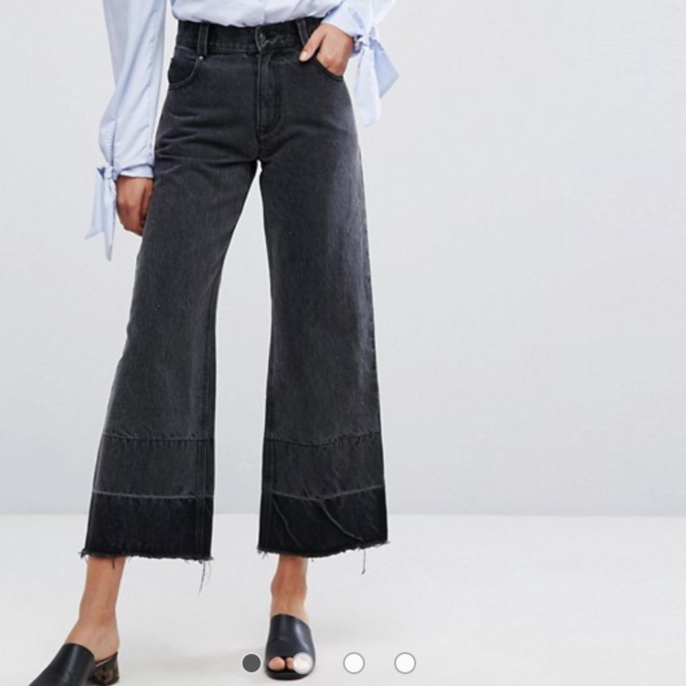 Evidnt Black Wide Leg Jean